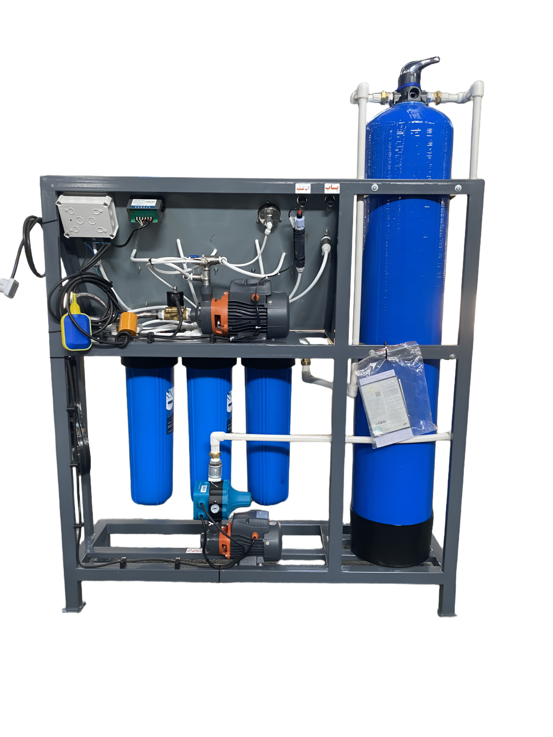 دستگاه تصفیه آب نیمه صنعتی 1200 گالن با پیش فیلتراسیون مدل ایستاده - Image 2